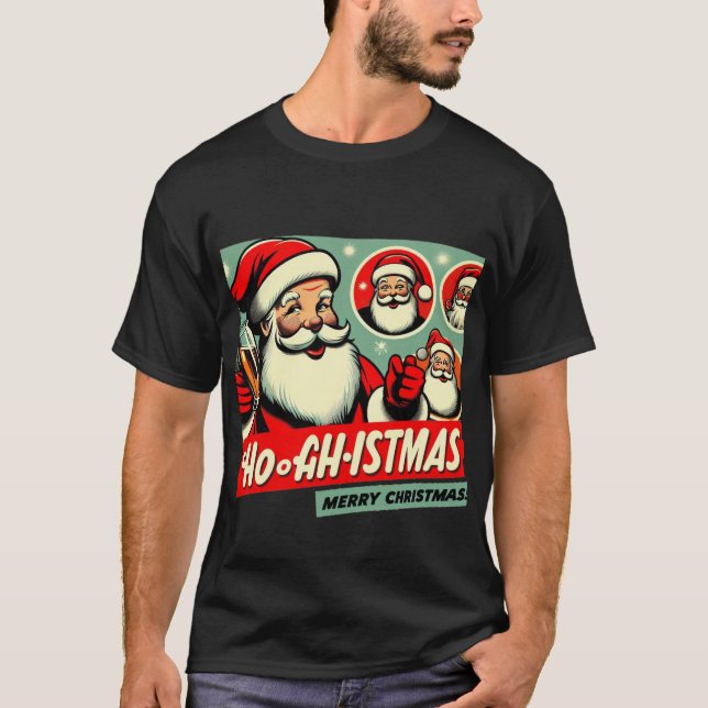 Merry and Bright Christmas T-Shirt (Framsida)