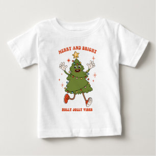 Merry and Bright - Dancing Julgran Helgdag T Shirt