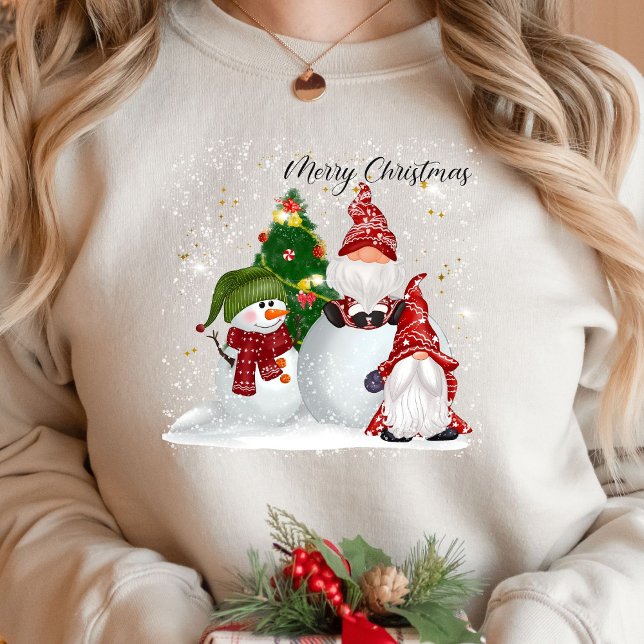 Merry and Bright Helgdagars Julgranar Swets T Shirt (Skapare uppladdad)