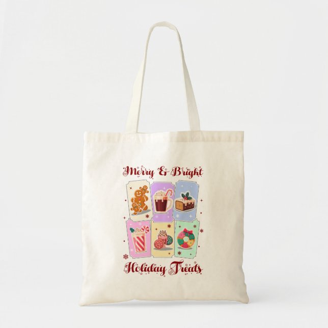 Merry and Bright Holiday Treats Christmas Dessert Tygkasse (Framsidan)