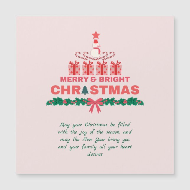 Merry and Bright jul 2023 Elegant Red Rosa (Framsida)