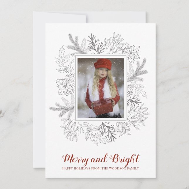 Merry and Bright jul Helgdag Photo (Framsida)