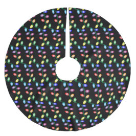 Merry and Bright Julgransmatta Borstad Polyester