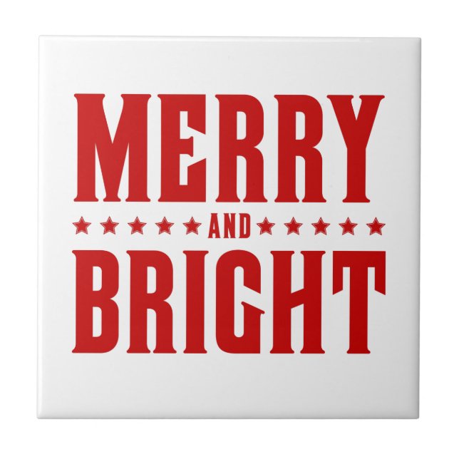 Merry and Bright Letterpress Stil nr 507-10 Kakelplatta (Framsidan)