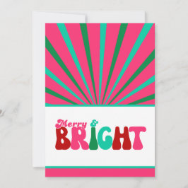 Merry and Bright - Maximalist Julkort