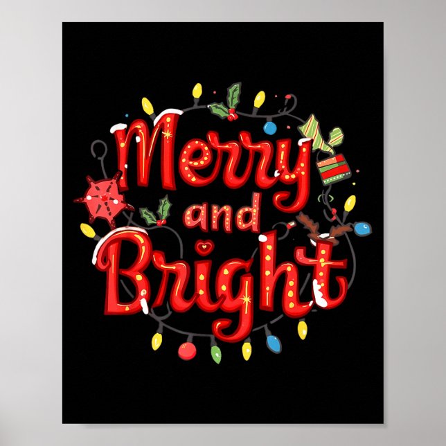 Merry And Bright Moody And Uptight Christmas Coupl Poster (Framsidan)
