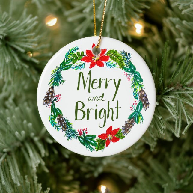 Merry and Bright Ornament (Träd)