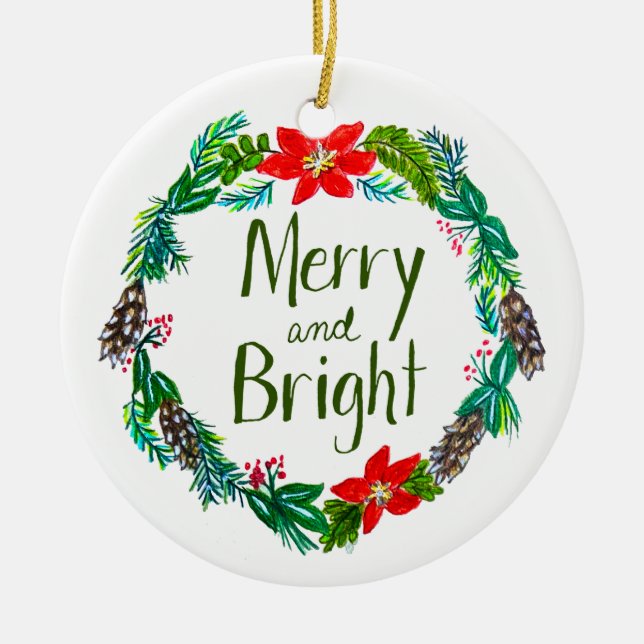 Merry and Bright Ornament (Framsidan)