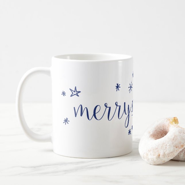 Merry and Bright Stars Helgdag Coffee Mugg (Med munk)
