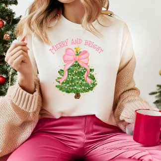 Merry and BrightStor Rosa Julgran Cute T Shirt