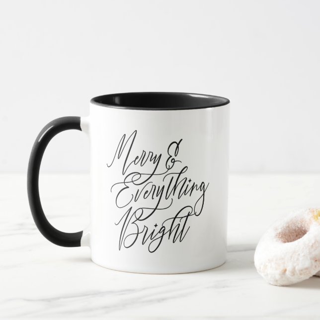Merry and Everything Bright Inspirational Mug Mugg (Med munk)