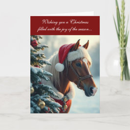 Merry and Mane Christmas Card Kort