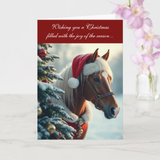 Merry and Mane Christmas Card Kort