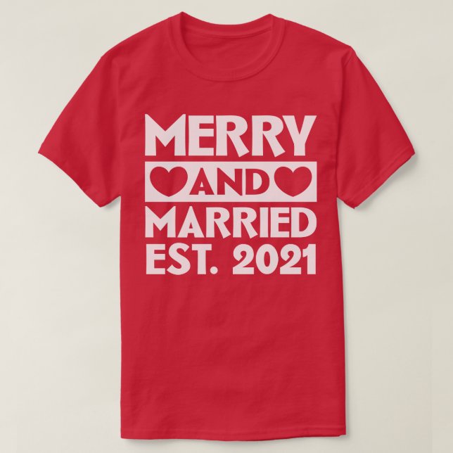 Merry and Married 2021 T Shirt (Design framsida)