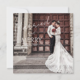  Merry and Married Elegant Photo Wedding Tack Kort