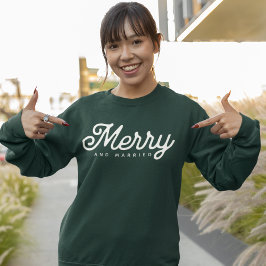 Merry and Married Script Custom T Shirt