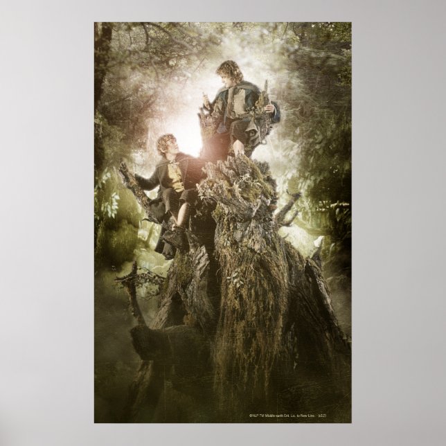 Merry and Peregrin on Treebeard Poster (Framsidan)