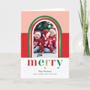 Merry Arch-julfotoport Helgkort