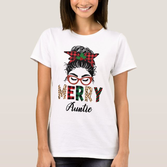 Merry Aunty T Shirt (Framsida)