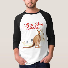 Merry Aussie jul Kangaroo T Shirt