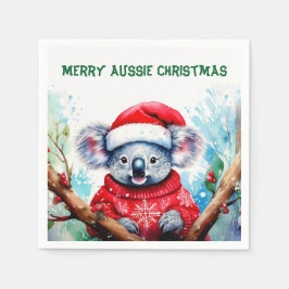 Merry Aussie jul Koala Pappersservett