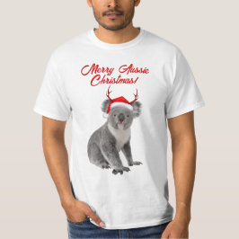 Merry Aussie jul- och Koala-björn T Shirt