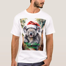 Merry Aussie jul- och Koala-björn T Shirt