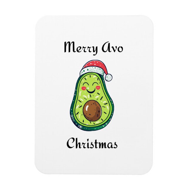 Merry Avo jul Magnet (Vertikal)