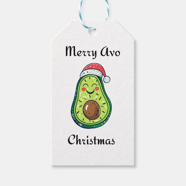 Merry Avo jul Presentetikett (Framsidan)