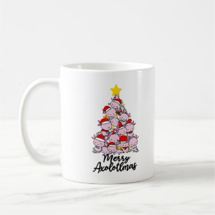 Merry Axolotlmas Axolotl Julgran Merry Chri Kaffemugg