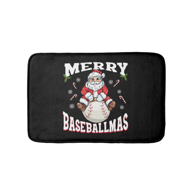 Merry Baseballmas Den nya jultomten Badrumsmatta (Framsidan)