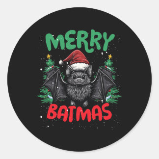 Merry Batmas Runt Klistermärke