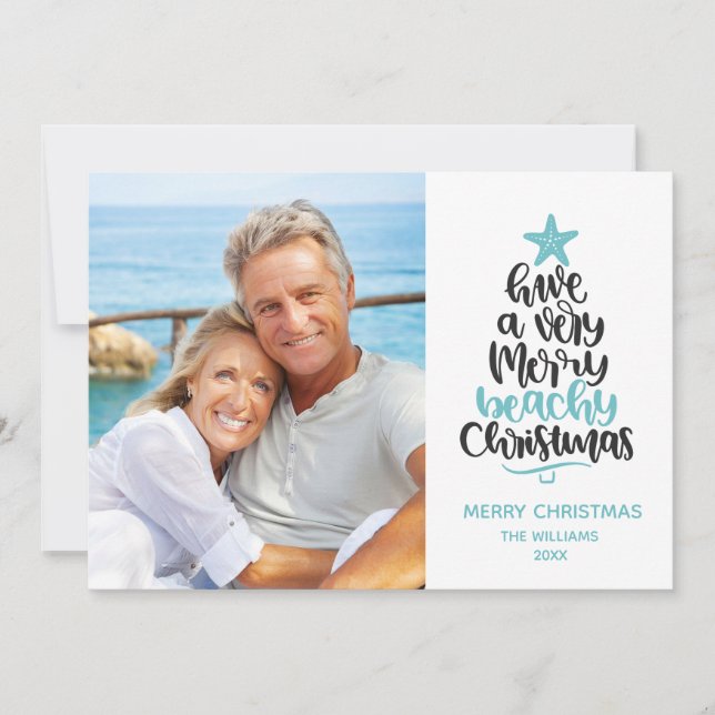 Merry Beachy-julkort Julkort (Framsida)