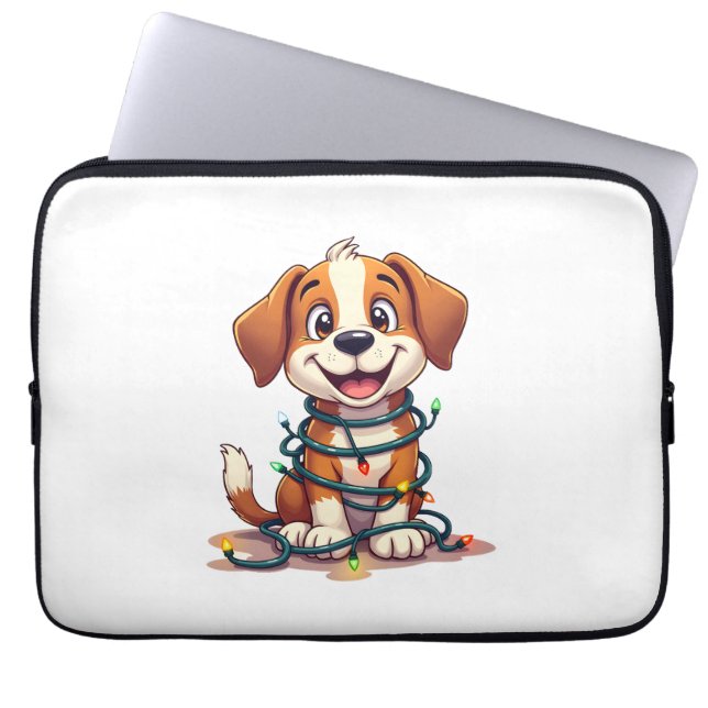Merry Beagle Ljus Laptop Fodral (Framsidan)