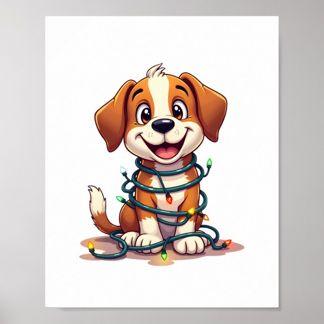 Merry Beagle Ljus Poster (Framsidan)