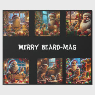 Merry Beard-mas Wrapping Papper Presentpapper
