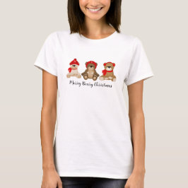 Merry Beary jul jul Bears Winter T Shirt