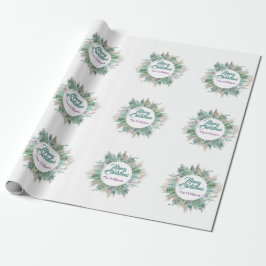 Merry Belly jul-Helgdagarna Wandeine Namn White Presentpapper