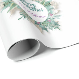 Merry Belly jul-Helgdagarna Wandeine Namn White Presentpapper