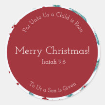 Merry Berry Round-julstickers