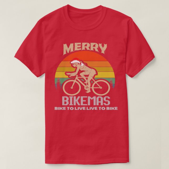 Merry Bikemas T Shirt (Design framsida)
