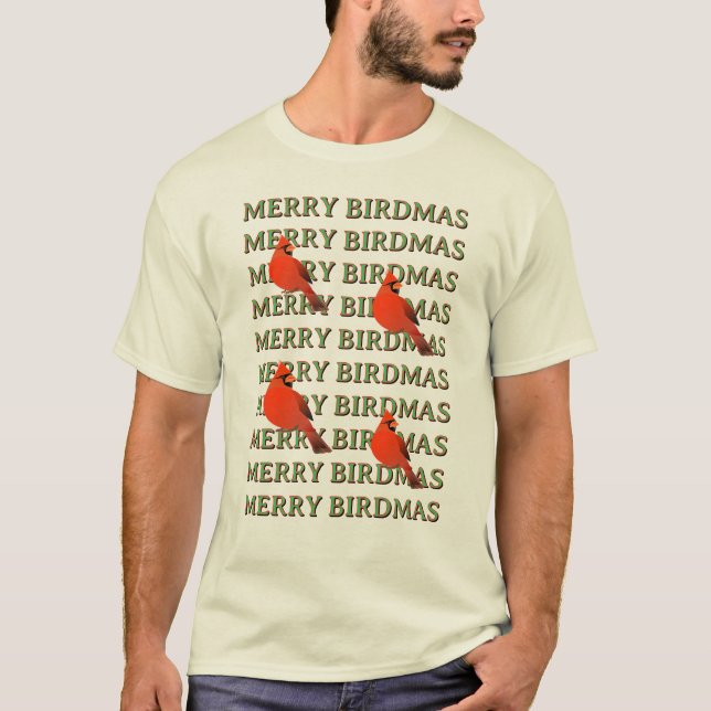 Merry BIRDMAS T-shirt  (Framsida)