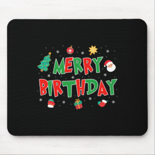 Merry Birthday God jul Grattis på födelsedagen Jul Musmatta