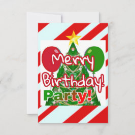 Merry Birthday Inbjudningar