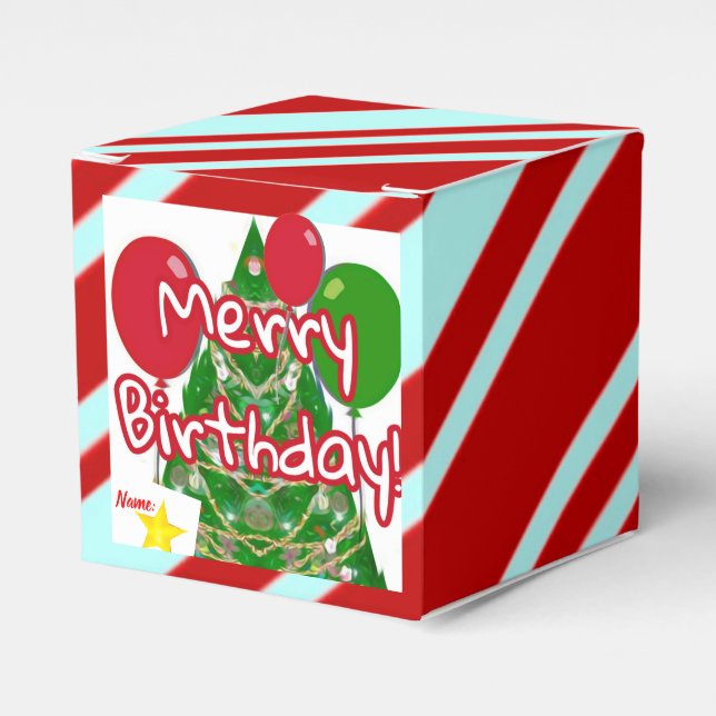 Merry Birthday Presentaskar (Framsidan Sidan)