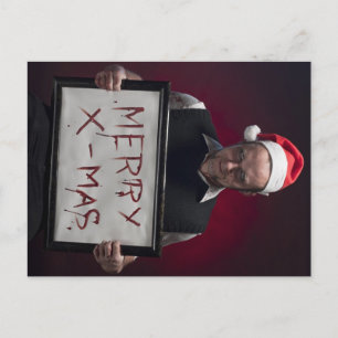 Merry Bloody Julafton Helg Vykort