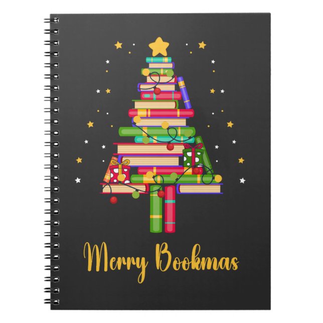 Merry Bookmas Anteckningsbok (Framsidan)