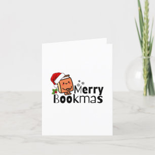 Merry Bookmas Funny jul Bok Älskare Gift Helgkort
