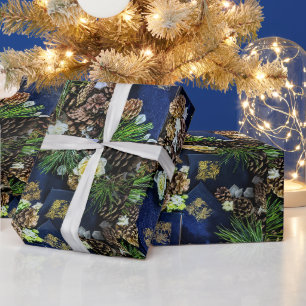 Merry Bookmas (Guld Acorn) Presentpapper