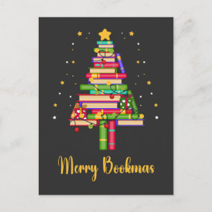 Merry Bookmas Helg Vykort